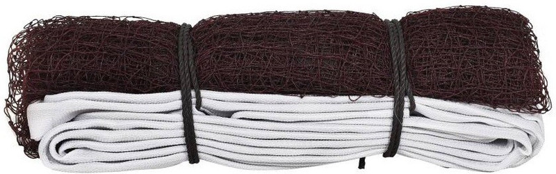 Fervor Spel Superior Resham(Silk) Badminton Practice Net - Thick & Strong Mesh Badminton Net(Brown, Multicolor)