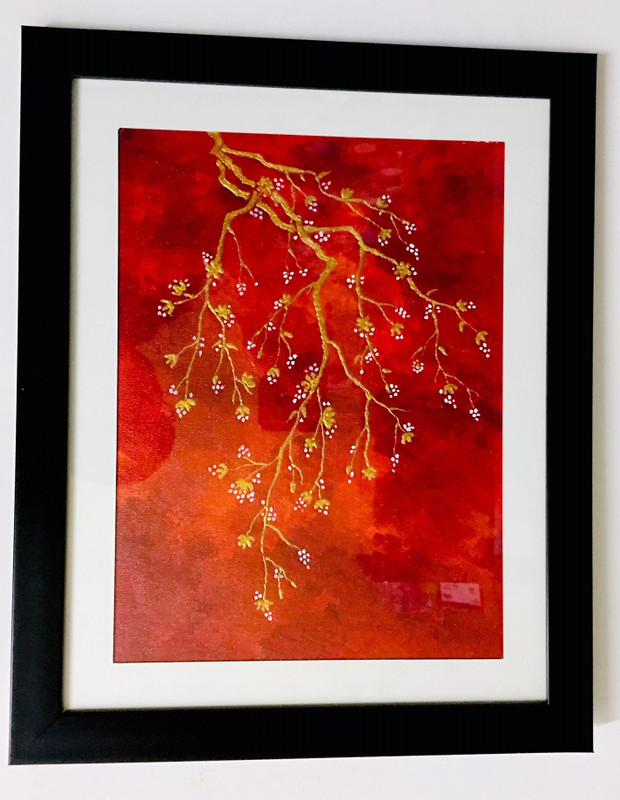 handmade pledge HP66 Canvas 15.5 inch x 12.5 inch Painting