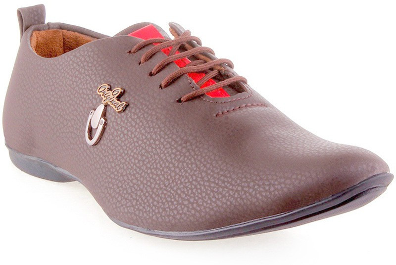 Footista Original Party Wear Shoes For Men(Brown)