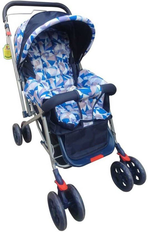 indmart Angel 8 wheel Deluxe Baby Stroller(2, Multicolor)
