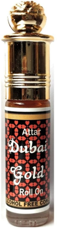 INDRA SUGANDH ATTAR Dubai Gold Roll On (Best Arebic Attar Of Dubai) Oudh Perfumes For Men 24 HOUR'S LONG LASTING PERFUME 100% Original UAE Fragrance Herbal Attar(Agarwood)
