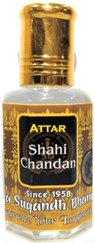 INDRA SUGANDH Shahi Chandan,Real Sandal Attar 12ml ~ For Men, Long Lasting Original Chandan Attar Herbal Attar(Woody)