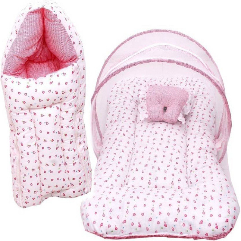 kidzon Cotton Bedding Set(Pink)