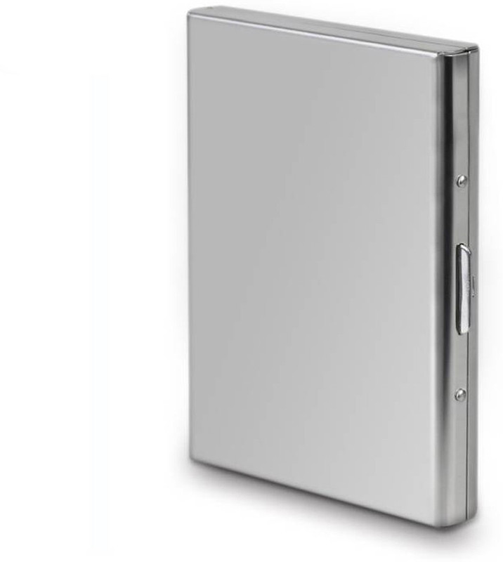 indoson 6 Card Holder(Set of 1, Silver)