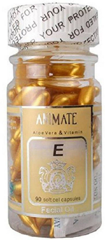 jeffy Aloe Vera And Vitamin E Capsules Facial Oil 60 Soft Gel Capsules(150 g)