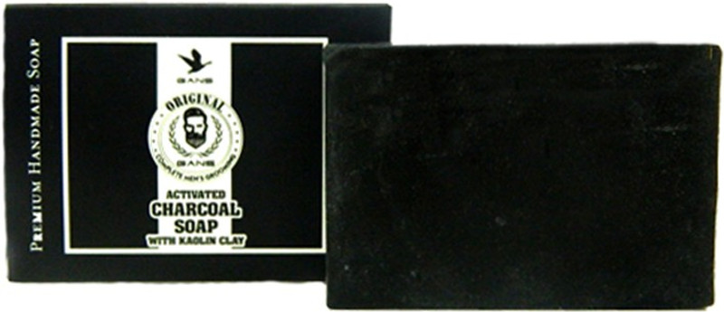 gans Activated Charcoal Soap With Kaolin Clay(125 g)