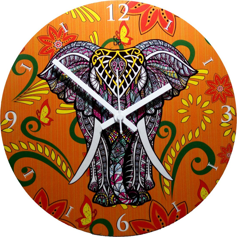shobhamit innovatives Analog 0.5 cm X 28 cm Wall Clock(Black, Without Glass)