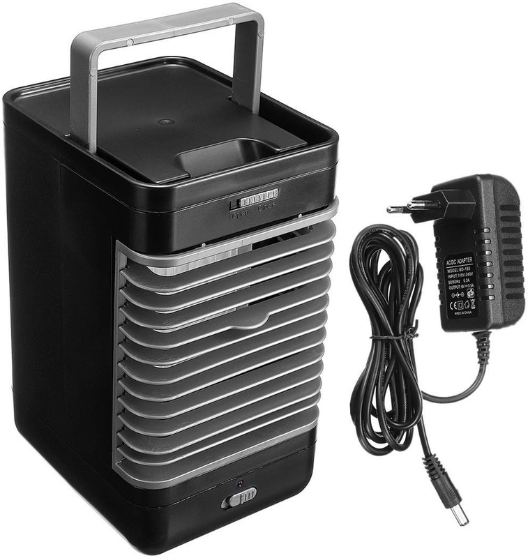 MOHAK 110-220V Mini Handy Cooler Evaporative Air Cooler Air Conditioner Cooler Personal Space Cooling Fan Room/Personal Air Cooler(Black, 0 Litres)
