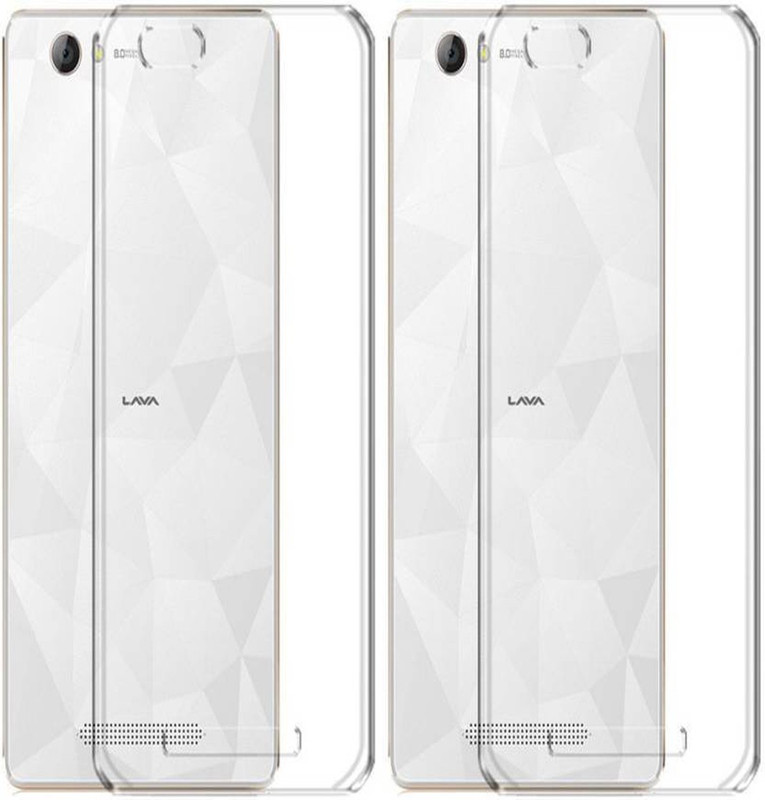 creative splash Back Cover for lava A82(Plain, Silicon)