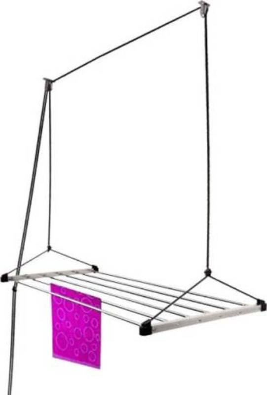 shp TRUSTED - 6 PIPES - 72 INCHES - ( 6 FEET LONG ) CLOTHS DRYING STAND Stainless Steel Ceiling Cloth Dryer Stand(Silver)
