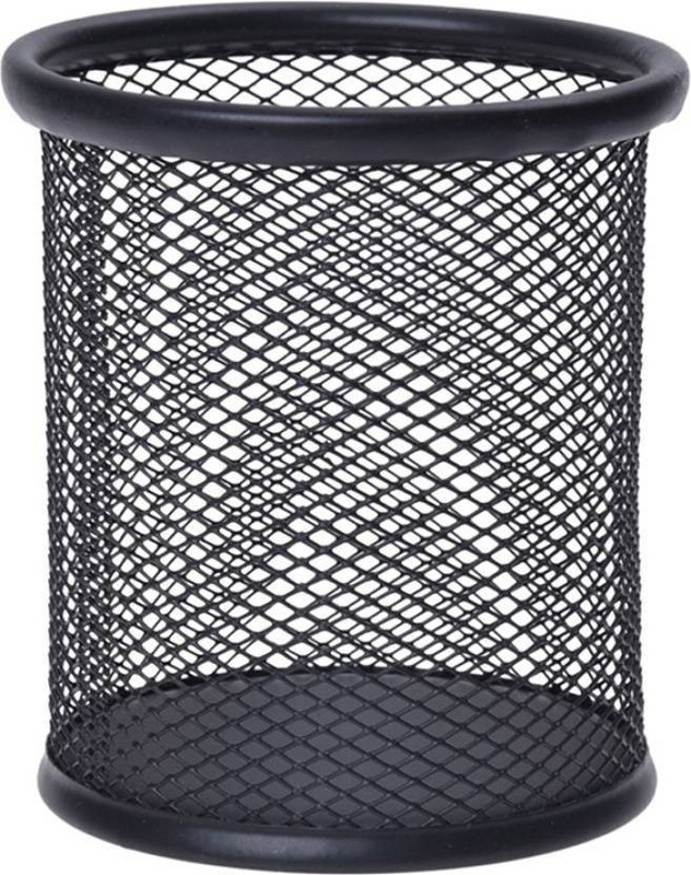 devine 1 Compartments METAL PEN PENCIL HOLDER(Black)