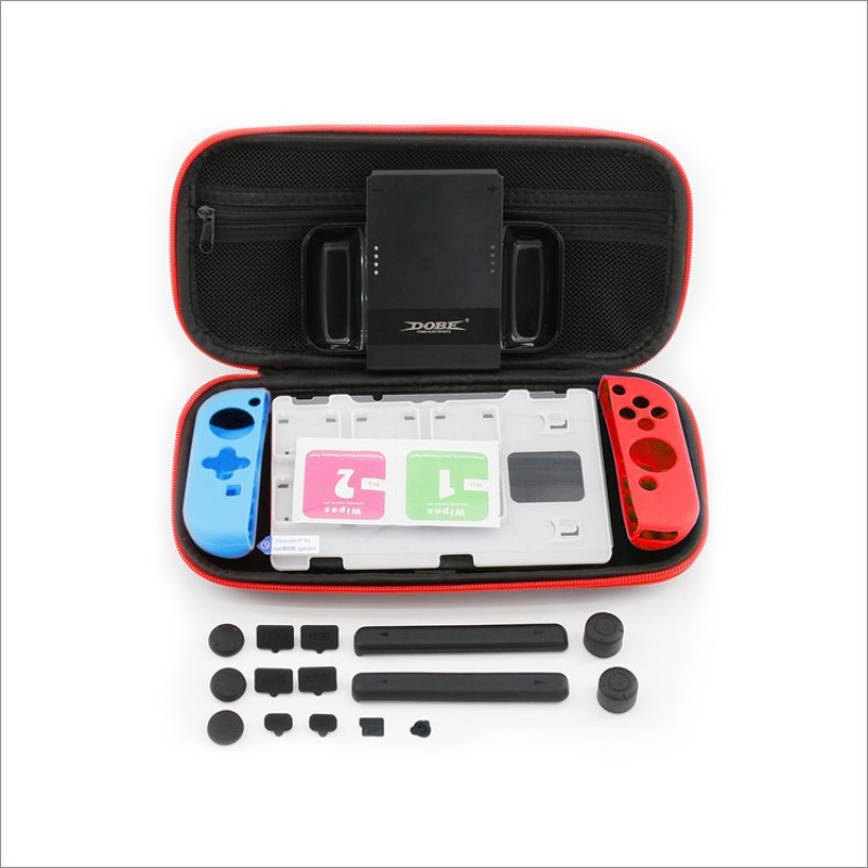 Dobe Nintendo Switch Protective Complete Accessory Kit  Gaming Accessory Kit(Black, For PS)