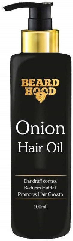 beardhood Onion Hair Oil for Hair Growth and Hair Fall Treatment with Red Onion Extract, Bhringraj & Argan Oil, 100ml Hair Oil(100 ml)