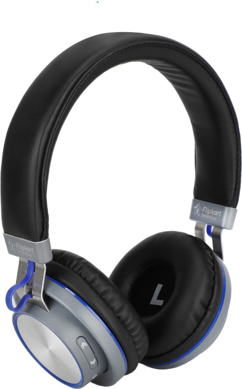 Flipkart SmartBuy Rich Bass Wireless Bluetooth Headset With Mic - Blue(Blue, Over the Ear)