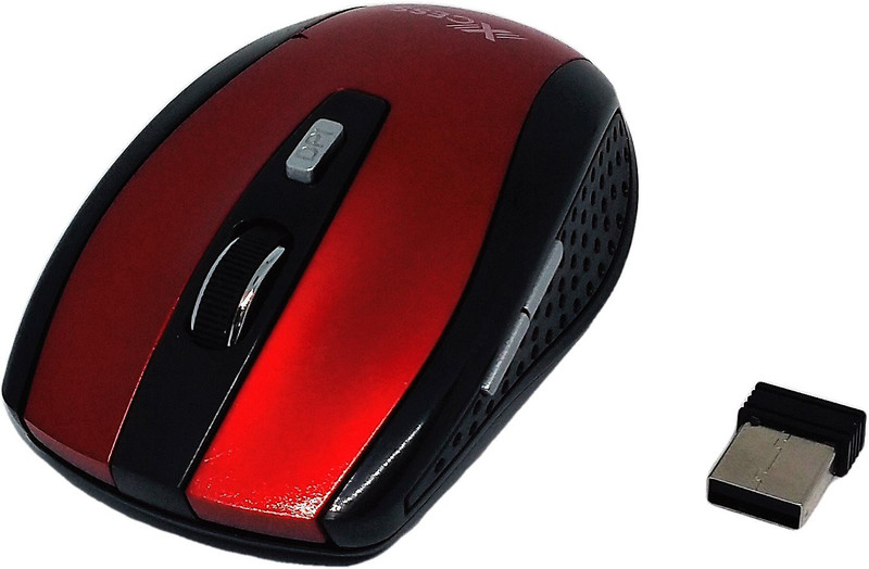 xcess XMW-010 Wireless Optical Mouse(2.4GHz Wireless, Red)