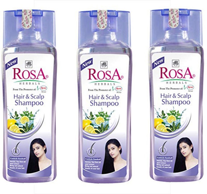 rosa Hair & Scalp Shampoo 200 ML(Pack of 3)(200 ml)