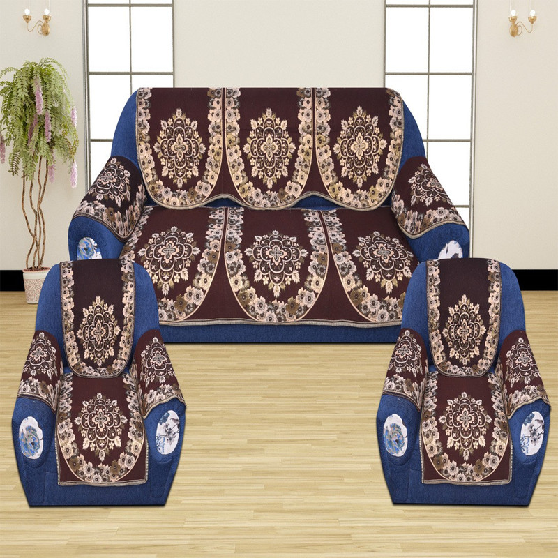 daivik Cotton Sofa Cover(Multicolor Pack of 16)