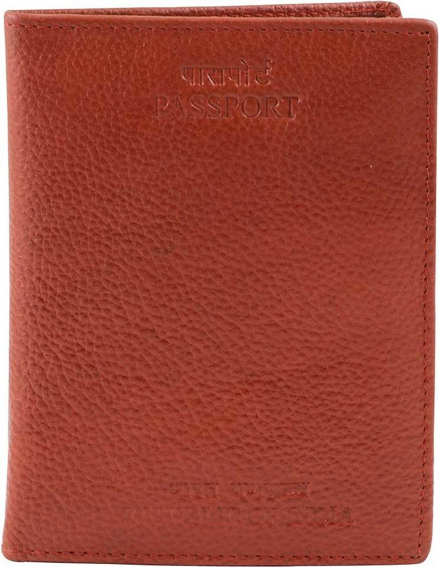 preeti designs Men Casual Brown Genuine Leather Document Holder(5 Card Slots)