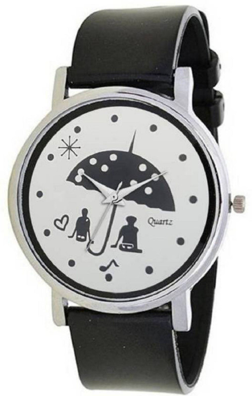 vibama New Umbrella Designer Lovers Dial PU Belt Best Fancy Women Watch - For Girls Watch - For Men & Women Analog Watch  - For Women