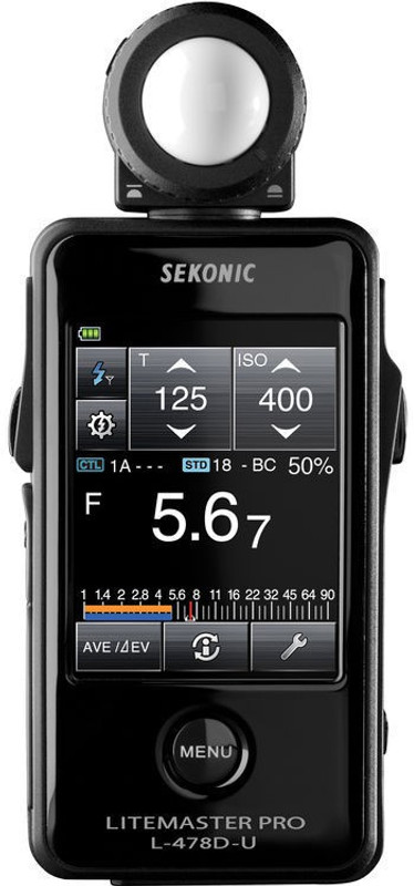 Sekonic LiteMaster Pro L-478D Professional Camera Light Meter ( Metering for Ambient & Flash) Camera Remote Control(Black)