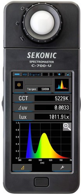 Sekonic C-700 SpectroMaster Color Meter (Ultimate Color Control Tool for all light sources Including LED and Flash Light) Camera Remote Control(Black)