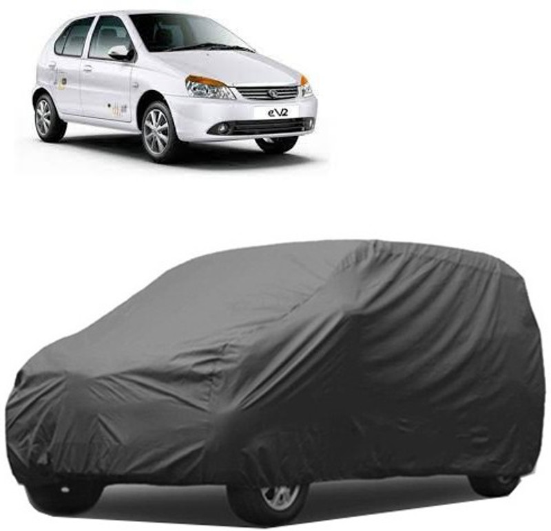 A+ RAIN PROOF Car Cover For Tata Indica eV2 (Without Mirror Pockets)(Grey)