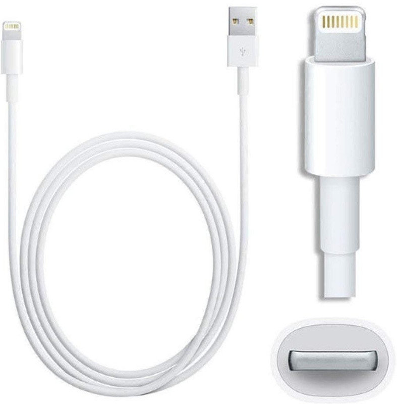 aironx Premium Quality Data Sync Charging Cable Lightning Cable(Compatible with all, White, Sync and Charge Cable)