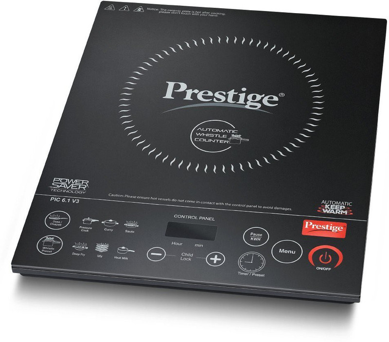 Prestige PIC 6.1 V3 Induction Cooktop(Black, Touch Panel) Prestige PIC 6.1 V3 Induction Cooktop(Black, Touch Panel)