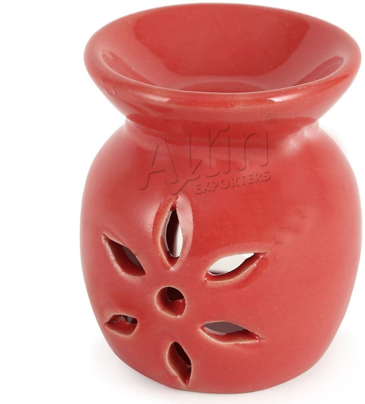 sliceter Premium Gift Set For Every Occasions & Home Decorative athnic piece Red Porcelain Table Lantern(6 cm X 7 cm, Pack of 1)