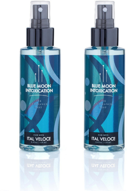 ital veloce Blue Moon Intoxication Fine Fragrance Set of 2 Body Mist  -  For Men(240 ml, Pack of 2)