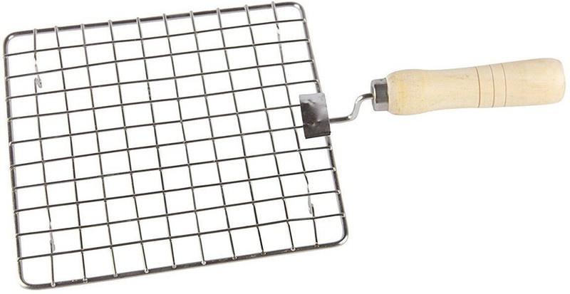 vpsk Heavy Square Jali Roti Roast Grill/Papad Roaster 1 kg Roaster(Silver)