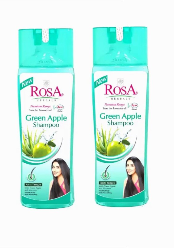 rosa Green Apple Shampoo 500 ML(Pack of 2)(500 ml)
