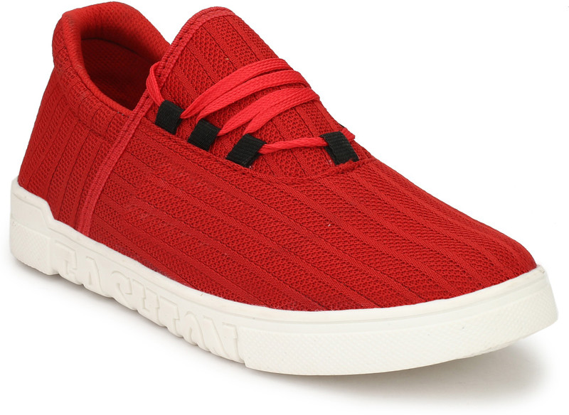 kingson Men's Mesh Running Sport Shoes Casuals For Men(Red)