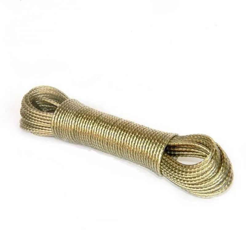prathana Rope PVC Coated Anti-Rust Unbreakable Steel Wire Rope For Clothes Drying, Stainless Steel Clothes line, drying & hanging clothes in Indoor and Out door, Fancy Style Laundry Dryer (20 meters) Steel, Plastic Clothesline (20 m) Steel, Plastic Clothesline(20 m)