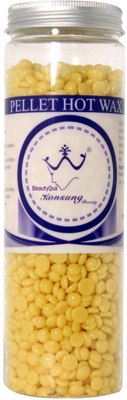 BeautyQua Konsung Palette Hot Wax Hard Ben Depilatory Bikini Hair Removal Wax Cream Yellow 200gm for Professional Use Wax(200 g)