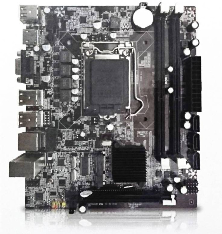 Zebronics ZEB H55 (HDMI - MSATA) Motherboard(Black)