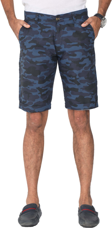 tequila shorts Printed Men Blue Regular Shorts