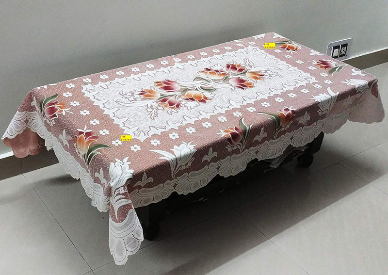 sovam Floral 4 Seater Table Cover(Multicolor, Plastic)