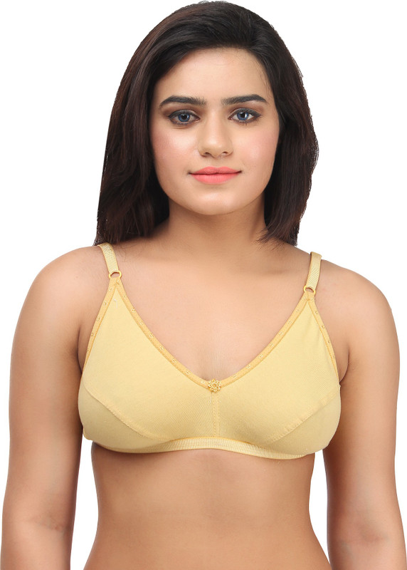 Embibo Fashionable Women Full Coverage Bra(Yellow)