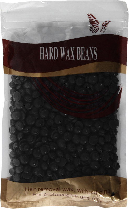 supermarche NATURAL ORIGINALHIGH QUALITY STRIP LESS PAPER FREE HARD BEANS WAX / BRAZILIAN WAX FOR HAIR REMOVAL AND WAXING (Black) Wax(100 g)