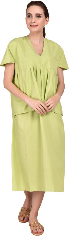 ara india Maternity Gown |Hospital Garments Gown Hospital Scrub(Green S)