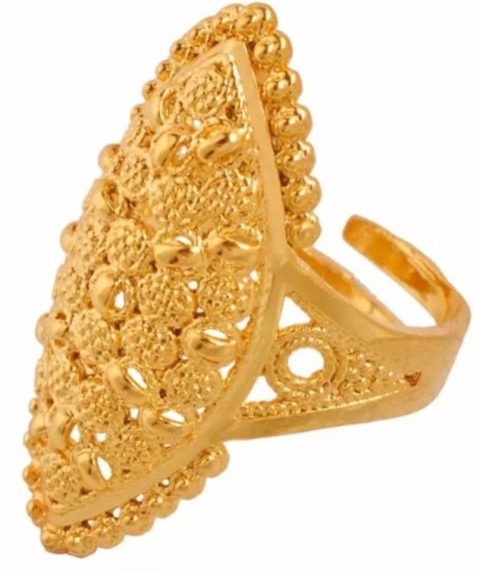 Uhøfligt kabel tæt Buy keyline 24k Gold Plated Stylish Trendy Ring For Women Copper Gold  Plated Ring Online at desertcartIsrael