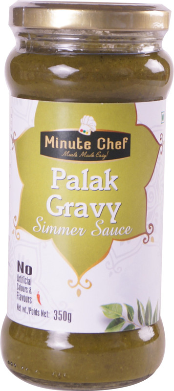 Minute Chef Ready to Cook Palak Gravy Simmer Sauce, 350g Sauces(350 g) Minute Chef Ready to Cook Palak Gravy Simmer Sauce, 350g Sauces(350 g)