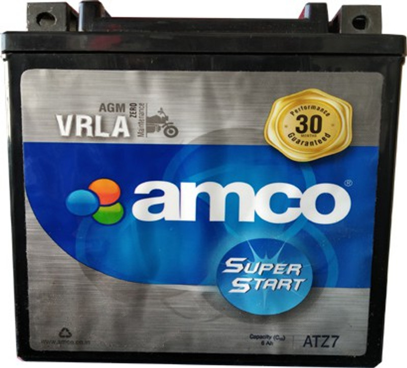 amco ATZ7 6 Ah Battery for Bike
