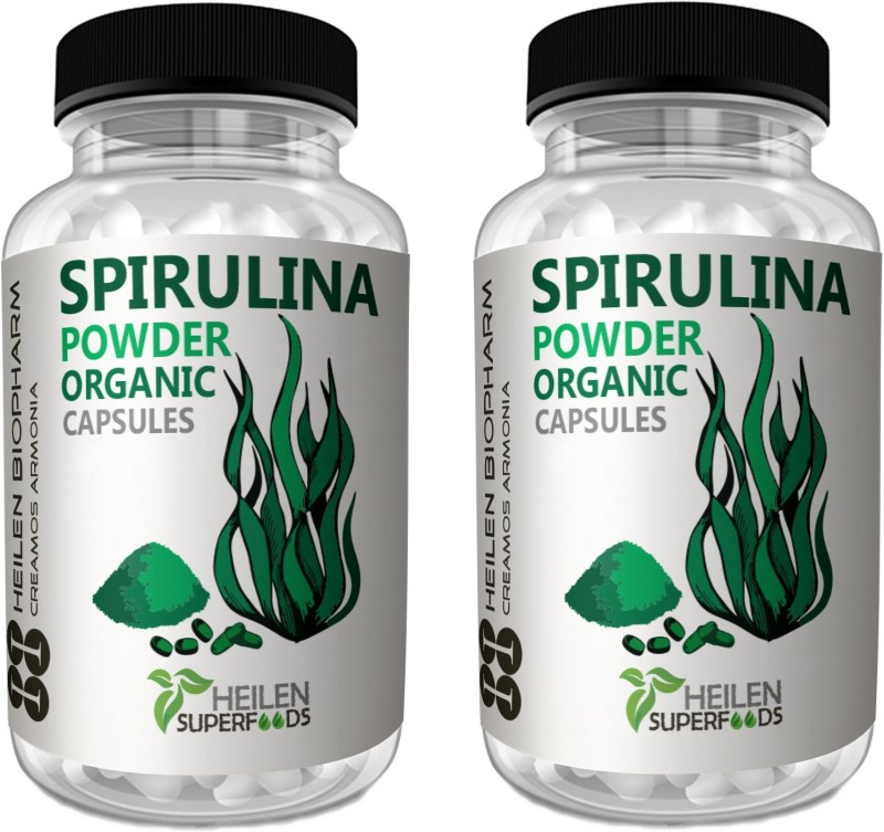 Heilen Biopharm  Spirulina Powder 360 s X 500 mg, 180 grams(360 No)