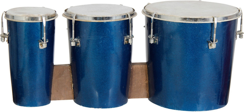 rose musical Triple bongo Wooden Bongo(14 cm)