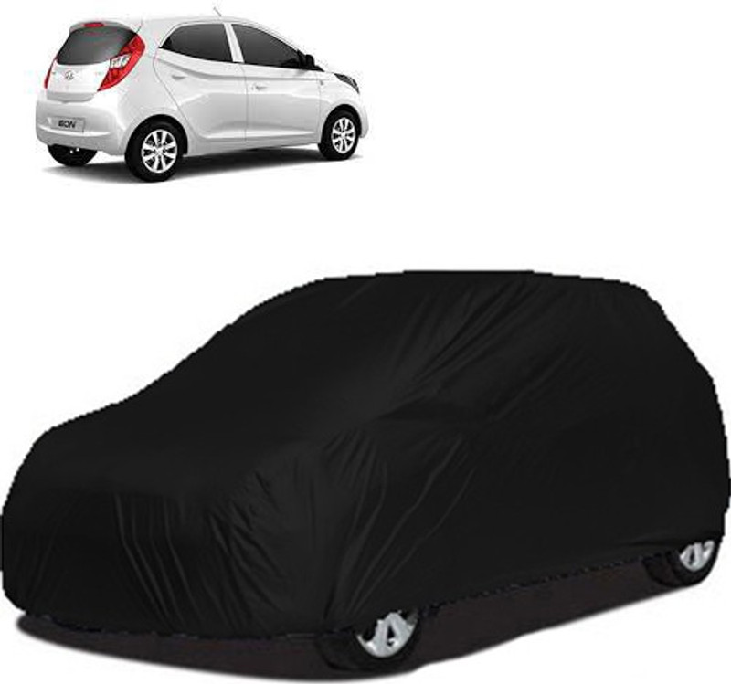 A+ RAIN PROOF Car Cover For Hyundai Eon (Without Mirror Pockets)(Black)