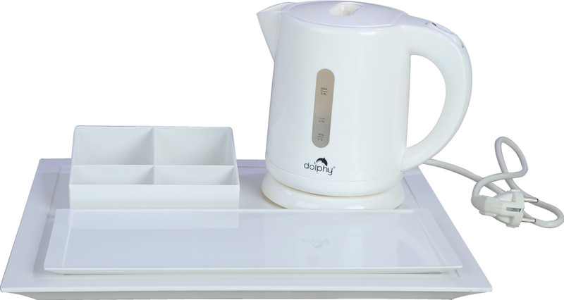 Dolphy Tray Sets with 0.8L Electric Kettle(0.8 L, White)