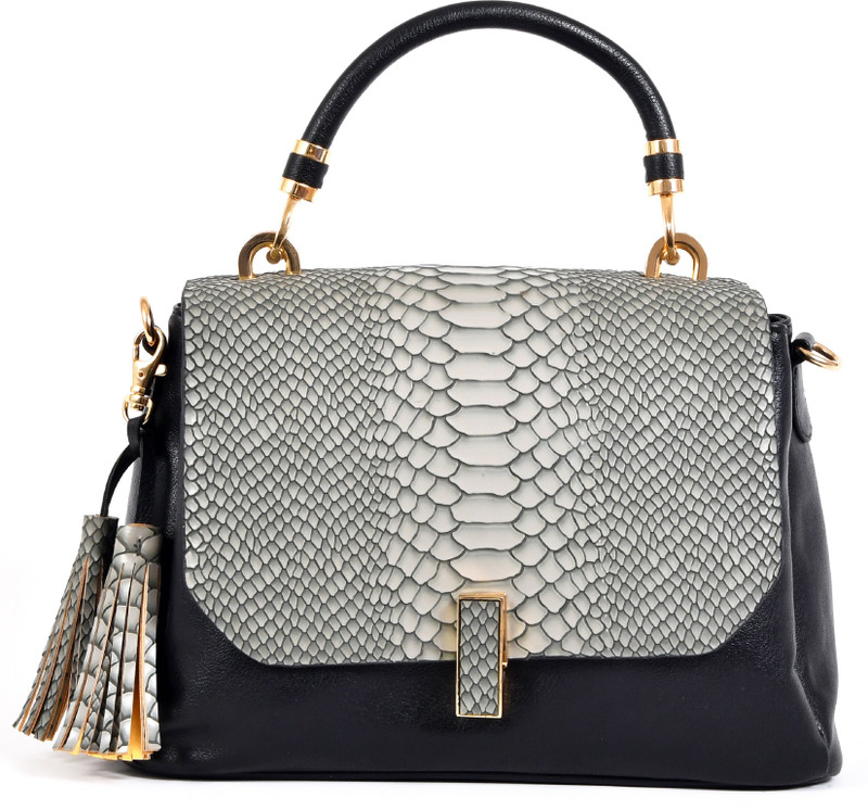 librose Women Black, Grey Hand-held Bag