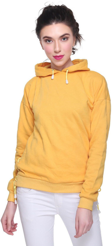 orizia Full Sleeve Solid Women Sweatshirt